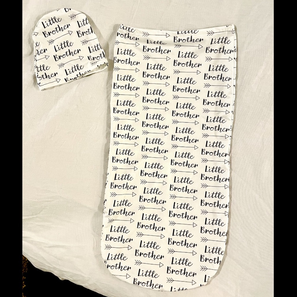 Little brother newborn cocoon sack and hat